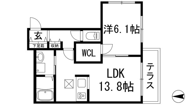 カトレア小林の物件間取画像